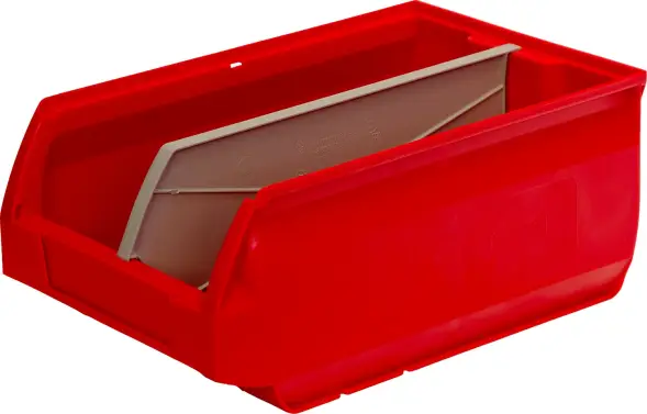 Ящик (лоток) пластиковый сплошной, 350x230x150 мм, 12.08 л, синий [5003]