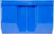 Ящик (лоток) пластиковый сплошной, 350x230x150 мм, 12.08 л, синий [5003]