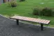 Скамейка стальная «Поло» без спинки 1,2 м