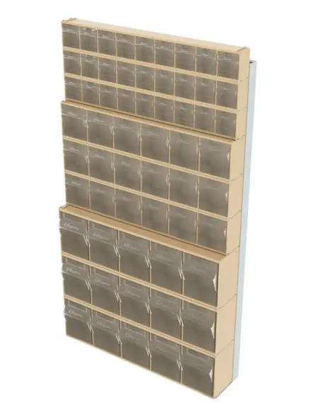 Стойка бежевая настенная Стелла-техник 402-03-03-03-B