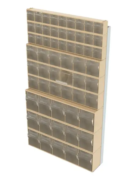 Стойка бежевая настенная Стелла-техник 402-03-03-03-B