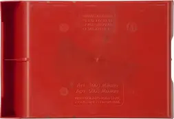 Ящик (лоток) пластиковый сплошной, 350x230x150 мм, 12.08 л, красный [5003]