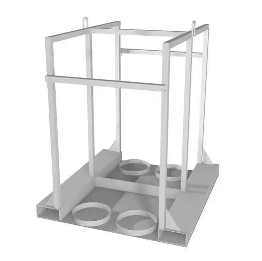 Паллета для баллонов ПБП-03 856x1060x1050 мм Серый