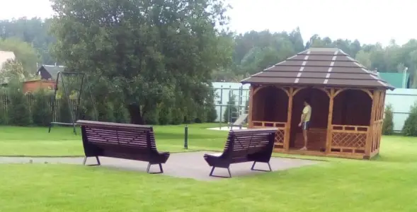 Скамейка стальная «Аллегория» 0,6 м (кресло)