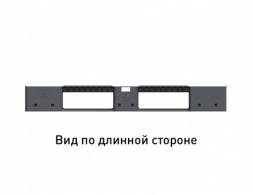 Паллет (поддон) пластиковый усиленный перфорированный на 3-х полозьях, 1200х1000х150 мм, серый [02.114.91.PEF.T10Х]