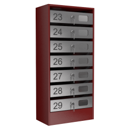 Почтовый ящик на 7 квартир серия Эталон с окошком [12096]