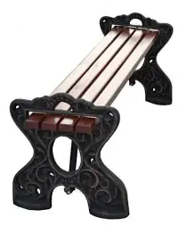 Банкетка чугунная «Камелия» 3,0 м (3 опоры)