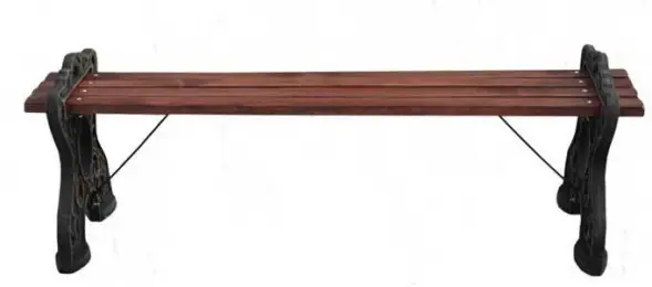 Банкетка чугунная «Камелия» 3,0 м (3 опоры)