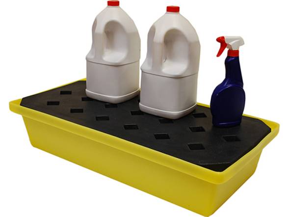 Емкость для локализации разлива жидкостей с решеткой, 805х405х170 мм, 30 л