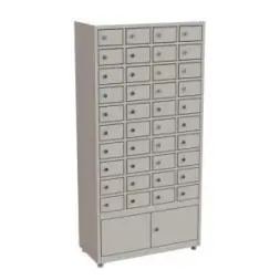Шкаф для хранения мобильных телефонов ШТ-40-Т 1355x660x300 мм Серый