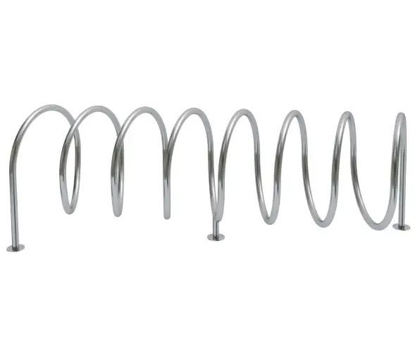 Велопарковка из нержавеющей стали «Спираль» 7 мест