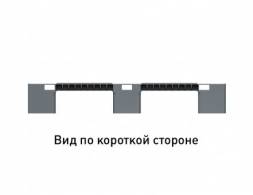 Паллет (поддон) пластиковый усиленный перфорированный на 3-х полозьях, 1200х1000х150 мм, серый [02.114.91.PEF.T20X]