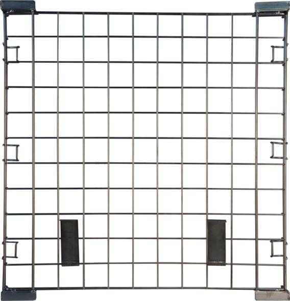 Контейнер металлический оцинкованный на паллете, 1200х800х1030 мм, коричневый [КМБ]
