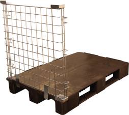 Контейнер металлический оцинкованный на паллете, 1200х800х1030 мм, коричневый [КМБ]