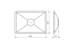 Крышка пластиковая для пищевой ванны K 600 л, синий [133.0600.601.0]