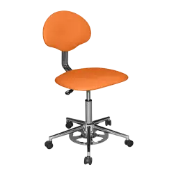 Кресло с ножным подъемом КР12 (обивка) оранжевое [10699]