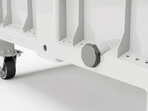 Контейнер iBox 1200х800х800 сплошной на ножках с пробкой 2"