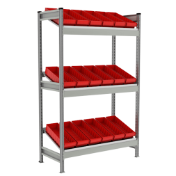 Стеллаж СТ-023 с наклонными полками 2000x1200x585 [13699]