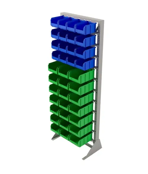 Стойка Стелла-техник односторонняя D1-00-04-07 с ящиками, 2020х735 мм