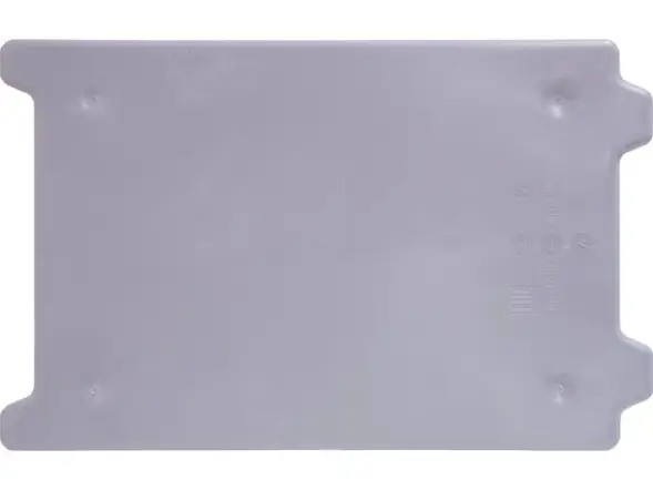 Ящик пластиковый сплошной, 600x400x400 мм, 75 л, серый [605 ГД ВС]