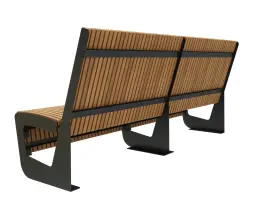 Скамейка стальная «Авиньон» 2,25 м (лиственница)