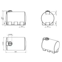 Емкость КАС 2000 ЭВГ красный