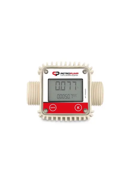 K24 - Электронный счетчик для ДТ, бензина, 1" BSP (M), 20-100 л/мин