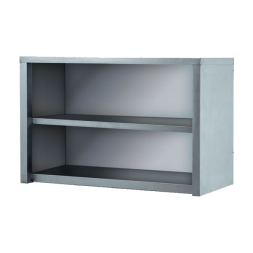 Полка полуоткрытая из нержавеющей стали 600x1200x400 [12302]