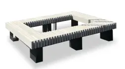 Скамейка стальная вокруг дерева или столба «Сколково» без спинки