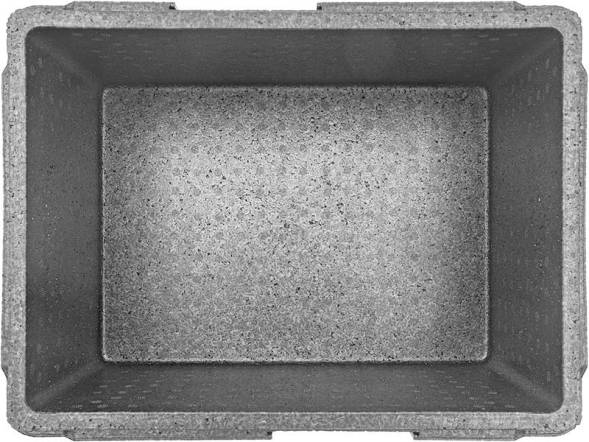 Термобокс пенополипропиленовый с крышкой STP Light, 400х300х220 мм, 14 л, 30 кг/м3, серый