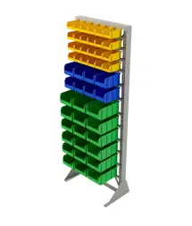 Стойка Стелла-техник односторонняя D1-04-02-06 с ящиками, 2020х735 мм