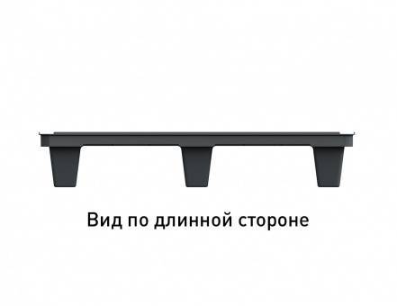 Паллет (поддон) пластиковый перфорированный на ножках, 800х600х140 мм, бирюзовый [02.116.75]