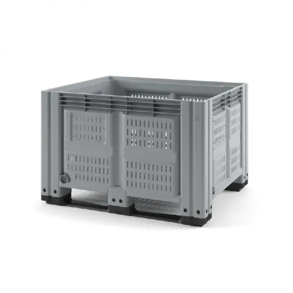 Пластиковый контейнер IBOX 1200х1000 (перфорированный, на полозьях)