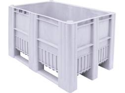 Крупногабаритный сплошной пластиковый контейнер BoxPallet, 1200х800х740 мм, светло-серый [C-Box 1208 S (740)]