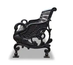 Скамейка чугунная «Лебеди» 1,8 м