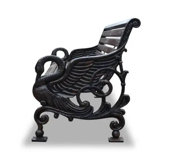 Скамейка чугунная «Лебеди» 1,8 м