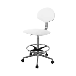 Кресло высокое медицинское КР12-В (обивка) белое [10705]