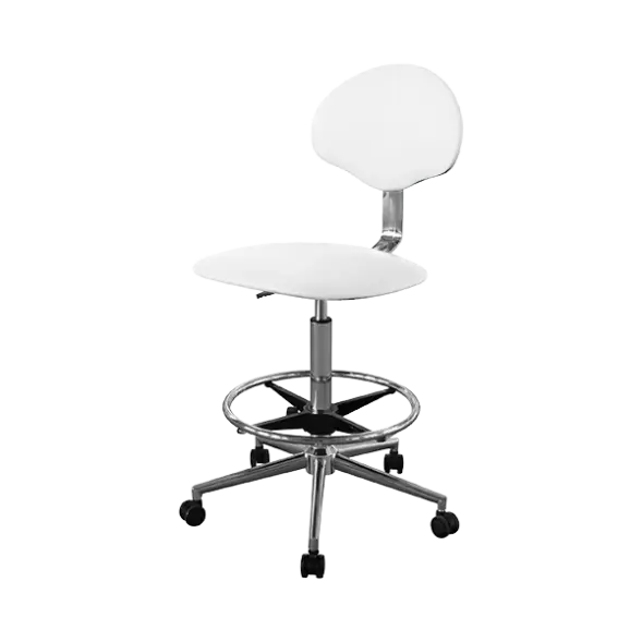 Кресло высокое медицинское КР12-В (обивка) белое [10705]