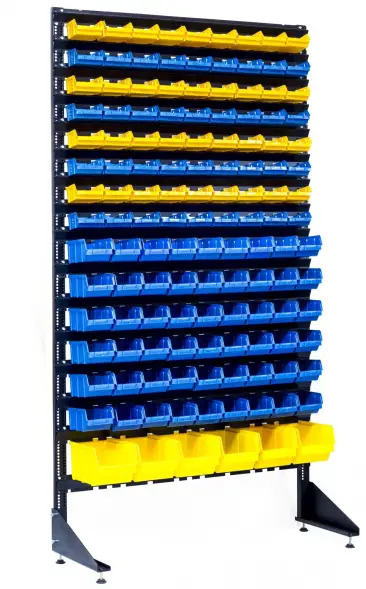Стеллаж с пластиковыми ящиками 1801-8/6/1 S-G