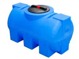 Емкость горизонтальная 250л синяя