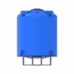 Емкость TR 10000 л под плотность до 1,5 г/см3 синяя на основании для полного слива F