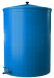 Бочка пластиковая садовая с краном 3/4" из латуни для дождевой воды и полива, 150л, голубой [362]