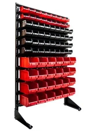 Стеллаж с пластиковыми ящиками 1501-2/4/4 CH-K