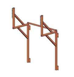 Кронштейн к лесам и фасадам для мусоросброса