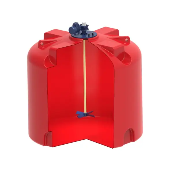 Емкость для хранения жидких минеральных удобрений (КАС, ЖКУ и др) 5000 TR с лопастной мешалкой