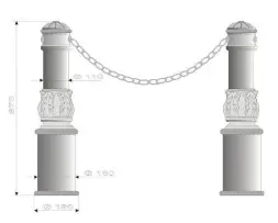 Тротуарный столбик «Парковый»