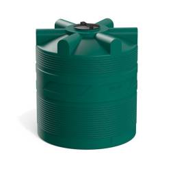 Емкость (резервуар) пластиковая вертикальная с крышкой, 2000 л, зеленый [TV2000S2]