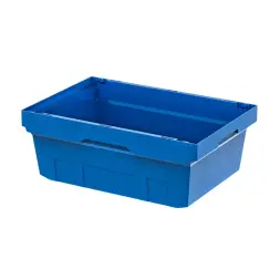 Контейнер пластиковый вкладываемый INSTORE, 600х400х220 мм, синий [KV 6422]