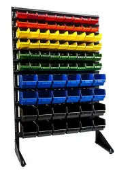 Стеллаж с пластиковыми ящиками 1501-2/4/4 CH-Kombo
