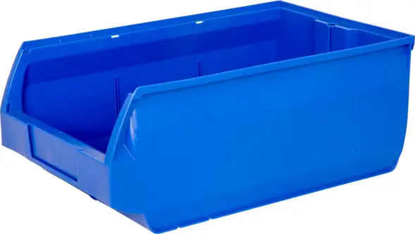 Ящик (лоток) пластиковый сплошной, 500x310x200 мм, 31 л, синий [5005]